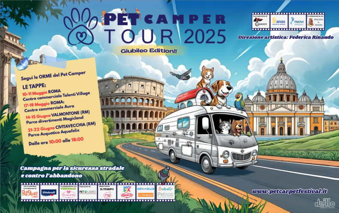 Lascia la tua testimonianza contro l'abbandono al pet camper tour per una grande campagna contro l'indifferenza.